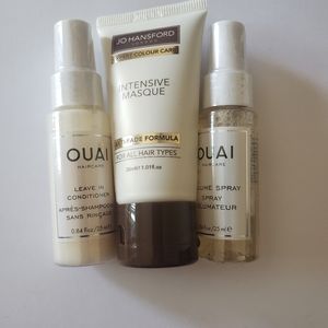 2 little bottles, and hair mask